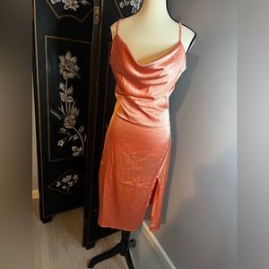 Peach Strappy Dress NWOT
